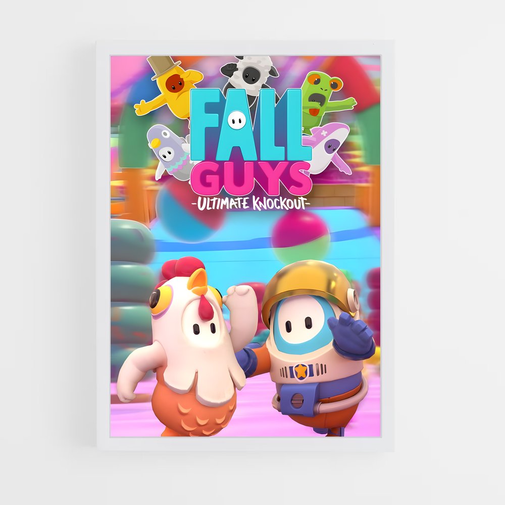 Poster Chutes Épiques – affiche Fall guys (vue 3)